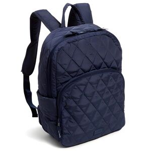 New Vera Bradley Ultralight Medium quilted Backpack in scroll navy